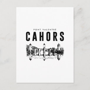 Cahors Medieval City Vintage Poster Heritage Postcard