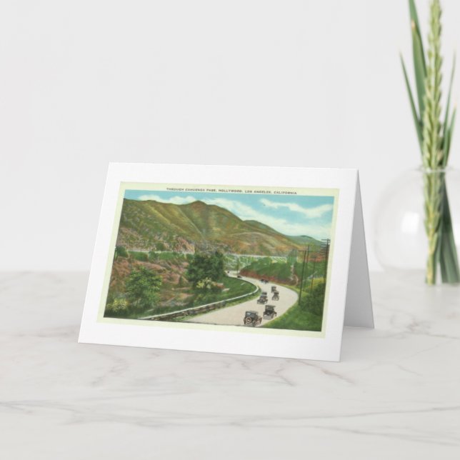 Cahuenga Pass Hollywood Los Angeles Ca Card (Front)