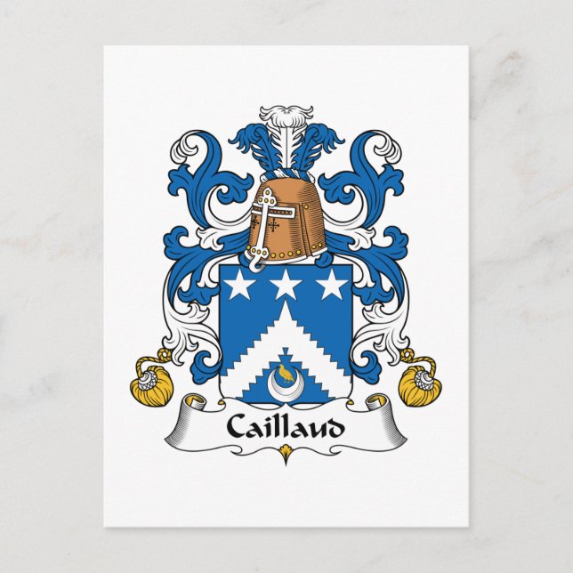 Caillaud Family Crest Postcard (Front)