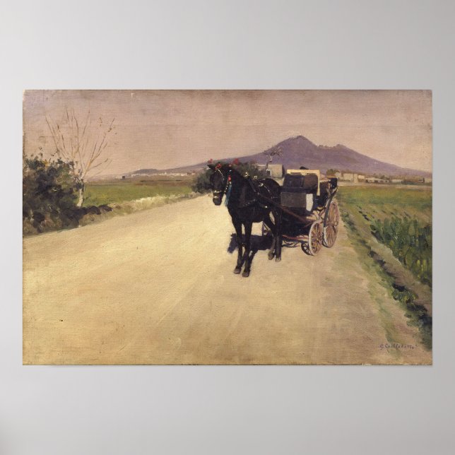 Caillebotte - A Road In Naples 1872 Poster (Front)