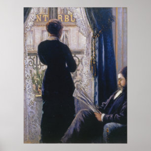 Caillebotte - Interior Woman At The Window Poster