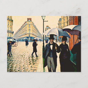 Caillebotte - Paris on a Rainy Day Postcard
