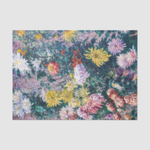 Caillebotte - White and Yellow Chrysanthemums Tissue Paper