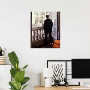 Caillebotte - Young Man at his Window Poster