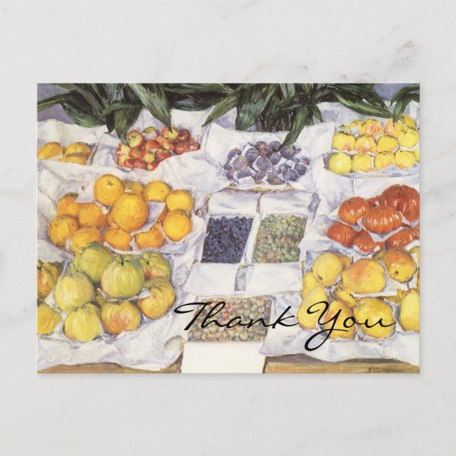 Caillebotte's Fruit Stand Postcard (Front)