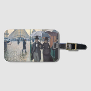 Caillebotte's Rue de Paris, temps de pluie Luggage Tag