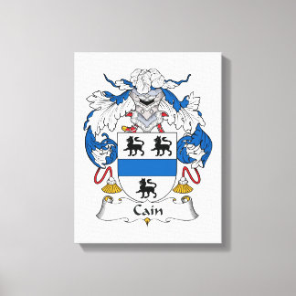 Cain Family Crest Canvas Print