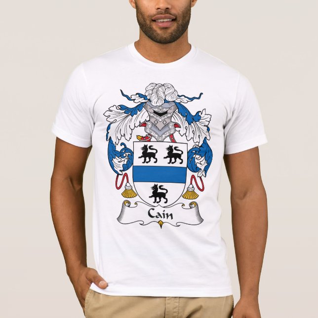 Cain Family Crest T-Shirt (Front)