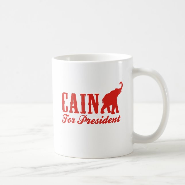 CAIN FOR PRESIDENT (Gothic) Coffee Mug (Right)