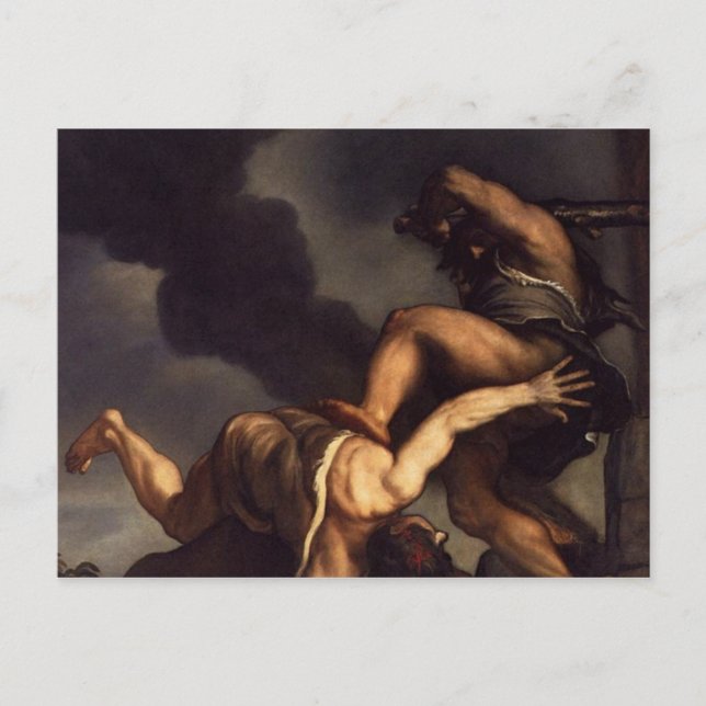 Cain Slaying Abel Postcard (Front)
