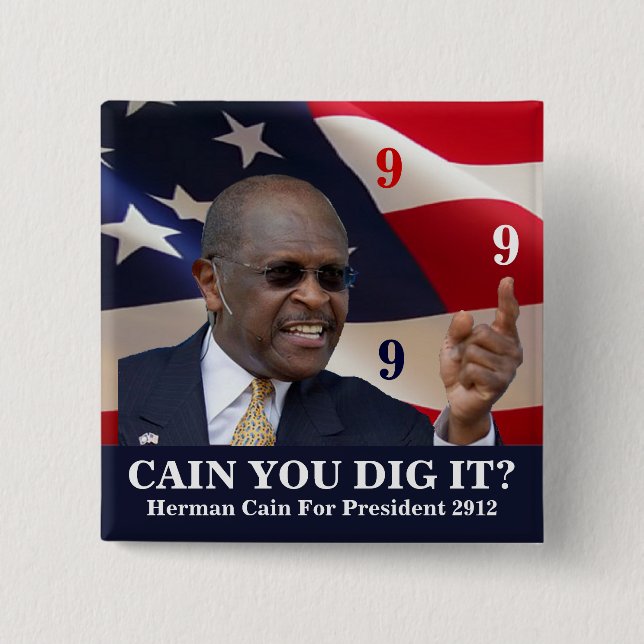Cain You Dig It? 15 Cm Square Badge (Front)