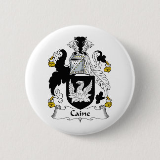 Caine Family Crest 6 Cm Round Badge