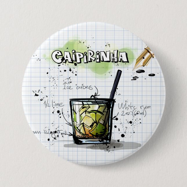 Caipirinha 7.5 Cm Round Badge (Front)