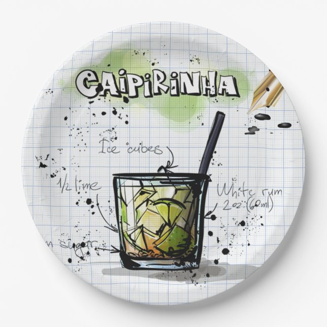 Caipirinha Paper Plate (Front)