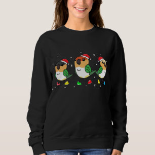 Caique Bird Parrot Christmas Lights Funny Pet Xmas Sweatshirt