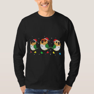 Caique Bird Parrot Christmas Lights Funny Pet Xmas T-Shirt
