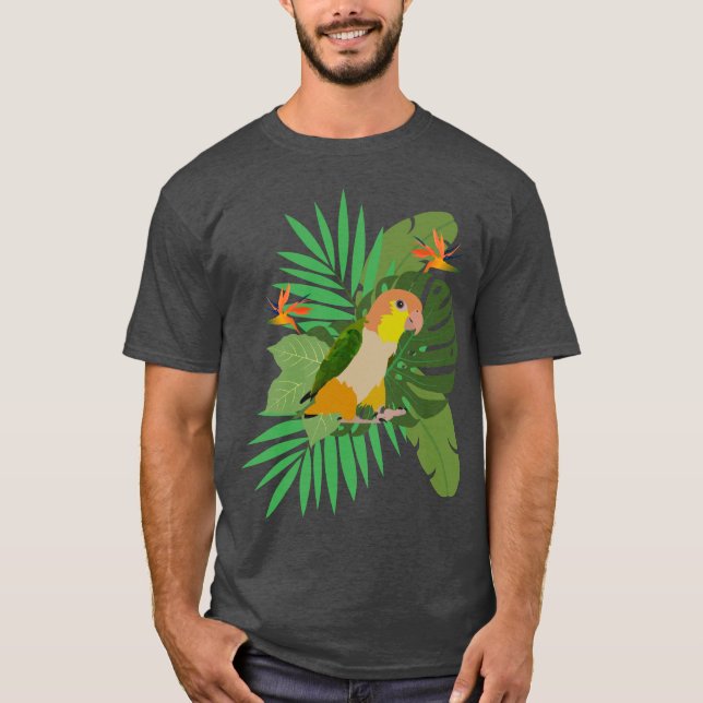 Caique with leaves T-Shirt (Front)