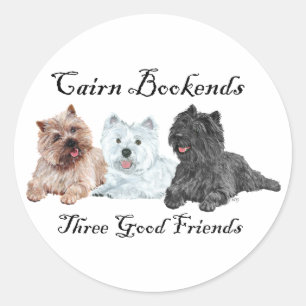 Cairn Bookends, Three Good Friends Classic Round Sticker