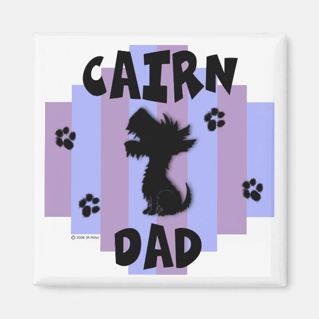 Cairn Dad Magnet (Front)