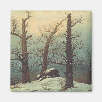 Cairn in Snow by Caspar David Friedrich