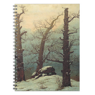 Cairn in Snow by Caspar David Friedrich Notebook