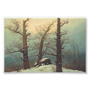 Cairn in Snow by Caspar David Friedrich Photo Print