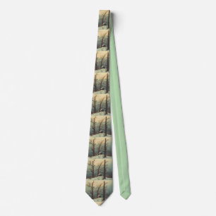 Cairn in Snow by Caspar David Friedrich Tie