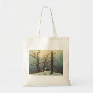 Cairn in Snow by Caspar David Friedrich Tote Bag