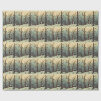 Cairn in Snow by Caspar David Friedrich Wrapping Paper