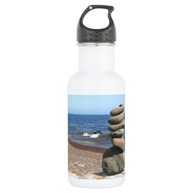 Cairn Meditation Stones 532 Ml Water Bottle (Front)