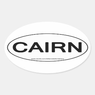 Cairn Oval Sticker
