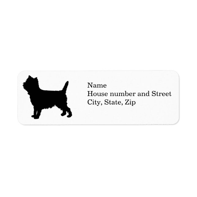 cairn silhouette Return address labels (Front)