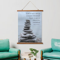 Cairn stone photography | Bernard Shaw quote