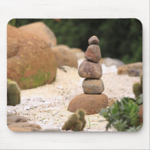 cairn, stone, rock mouse pad