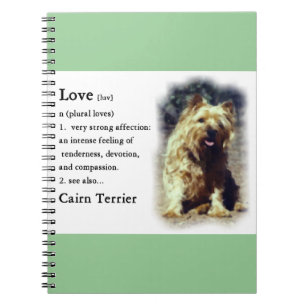 Cairn Terrier Art Love Is Spiral Notebook
