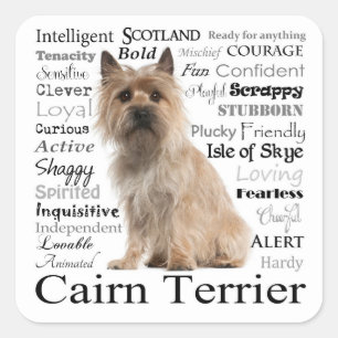 Cairn Terrier Breed Traits Stickers