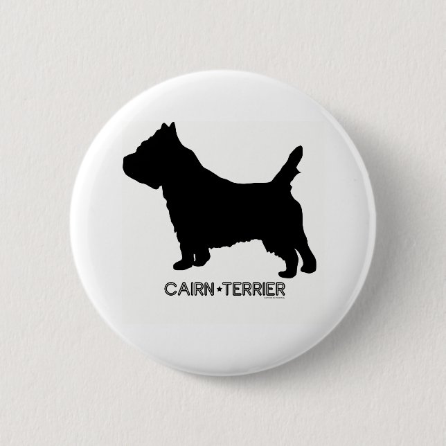 Cairn Terrier Button (Front)