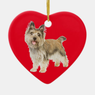 Cairn Terrier Ceramic Tree Decoration