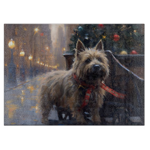 Cairn Terrier Christmas Festive Season  Cutting Board