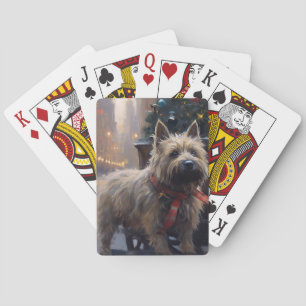 Cairn Terrier Christmas Festive Season Playing Cards