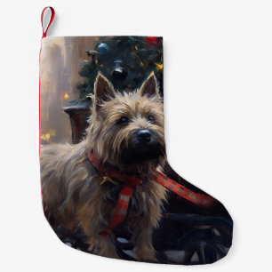 Cairn Terrier Christmas Festive Season Small Christmas Stocking