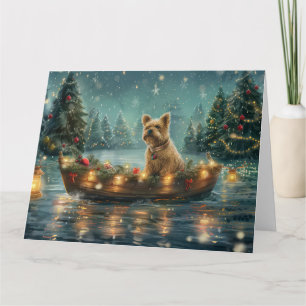 Cairn Terrier Christmas Festive Voyage Card
