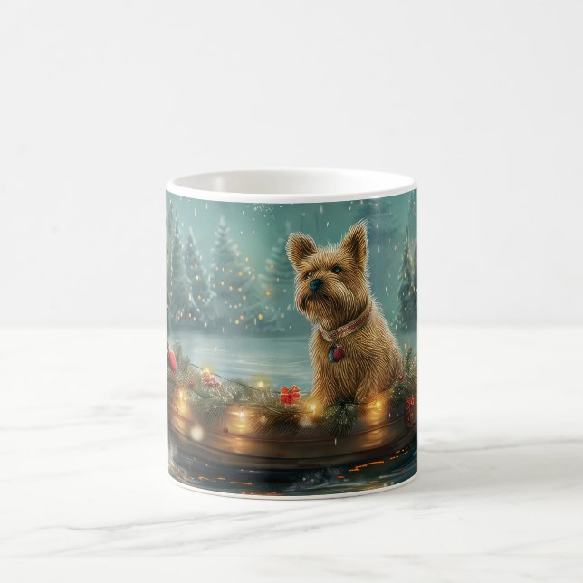 Cairn Terrier Christmas Festive Voyage Coffee Mug (Center)
