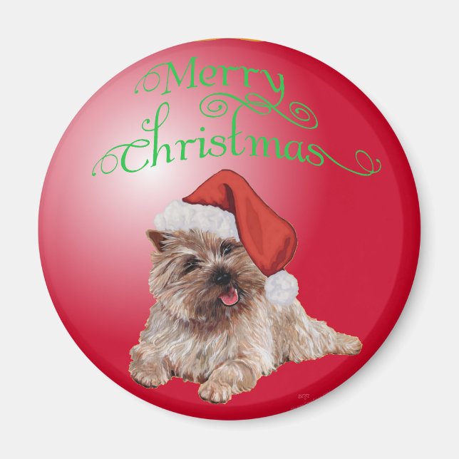 Cairn Terrier Christmas Ornaments Magnet (Front)
