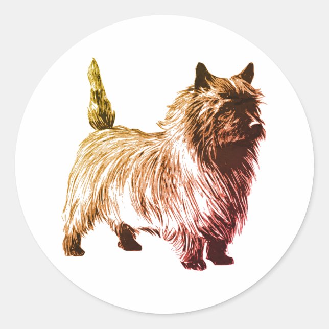 Cairn Terrier Classic Round Sticker (Front)