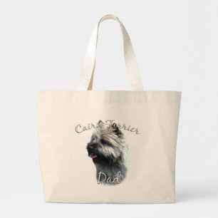 Cairn Terrier Dad 2 Large Tote Bag