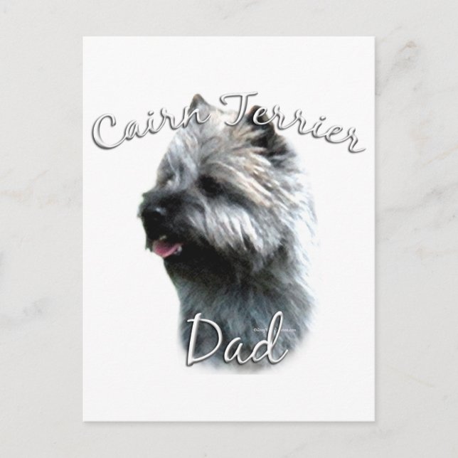 Cairn Terrier Dad 2 Postcard (Front)