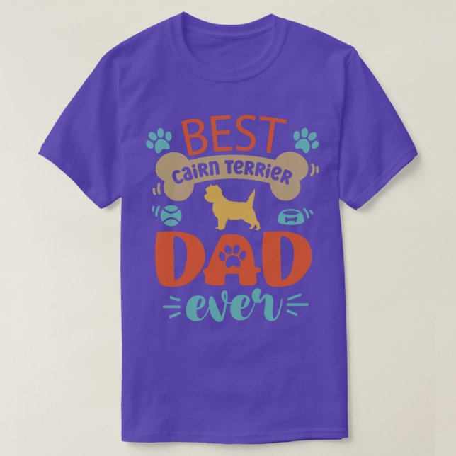 Cairn Terrier Dad T-Shirt (Design Front)