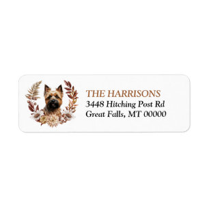 Cairn Terrier Dog Autumn Wreath