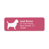 Cairn Terrier Dog Breed Silhouette Return Address